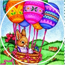 Easter1d Disc vafa iepuras de Pasti d14.5cm